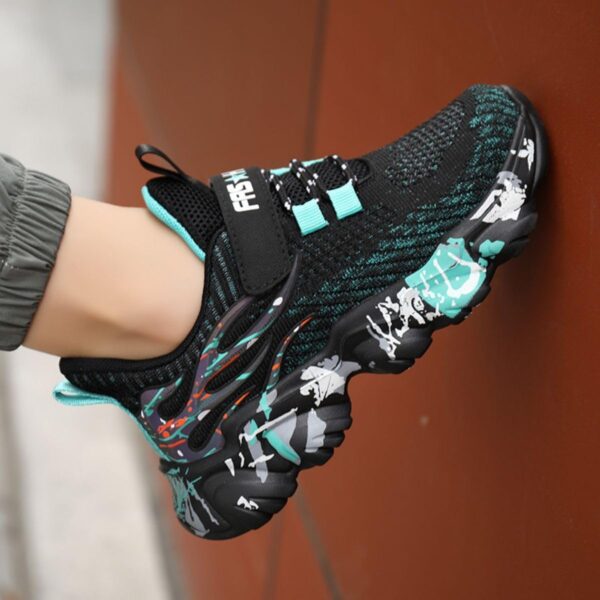 Boys Basketball Shoes Boys Sneakers Men's Basketball Shoes Lining High Top Sport Shoes for Unisex Kids - Image 3