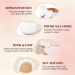 CENCIRILY Baby Girl Mary Jane Shoes Anti-Slip First Walking Bowknot Soft Sole Princess Wedding Dress Flats for 0-18 Month - Image 5