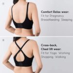 Vinfact Nursing Bra 3 Pack Seamless V Neck Maternity Bra Women Pregnancy Breastfeeding Bra - Image 4