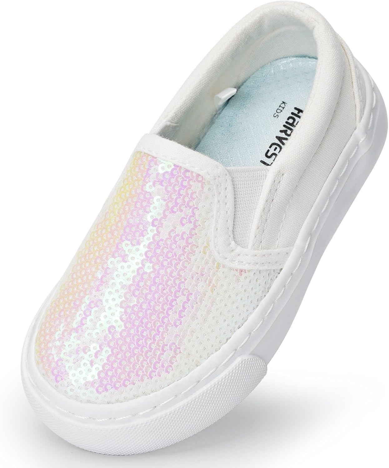 1745023257_71CfG6mHkwL._AC_SL1500_.jpg Unisex Kids Canvas Shoes Toddlers Sneakers Breathable Slip-on Trainers Pumps Plimsoles for Boy and Girls - Image 1