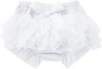 Newborn Girls Tutu Bloomers Tulle Tiered Bowknot Bloomer Shorts Infant Summer Cute Bloomer Shorts