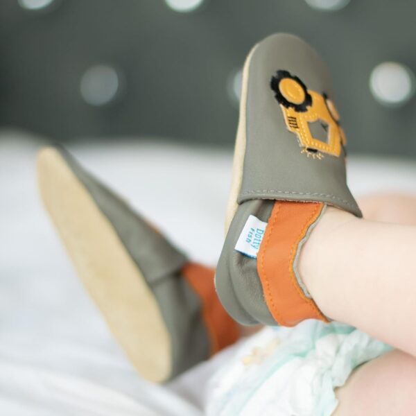 Dotty Fish Baby Boy's Soft Leather Shoes First Walker - Image 3