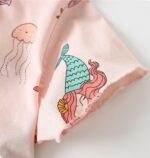 Toddler Girls Summer Short Outfits Clothes Set Kids Cute Unicorn Bunny Rainbow Animal Print Short Sleeve Cotton T-Shirt Tops and Shorts 2 Piece Crewneck Clothing Set Age 1-7 Years Old - Image 3