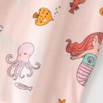 Toddler Girls Summer Short Outfits Clothes Set Kids Cute Unicorn Bunny Rainbow Animal Print Short Sleeve Cotton T-Shirt Tops and Shorts 2 Piece Crewneck Clothing Set Age 1-7 Years Old - Image 4