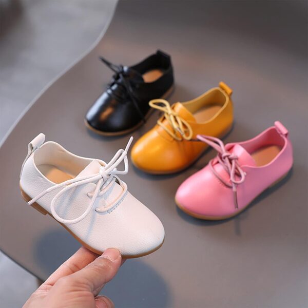 Infant Baby Boys Girls Classic PU Leather Wedding Loafers Toddler 𝐎xford Dress Shoes First Steps Walking Flat Lazy Crib Shoe Premium Soft Anti-Slip Rubber Sole Shoe (Yellow, 5 Toddler) - Image 5