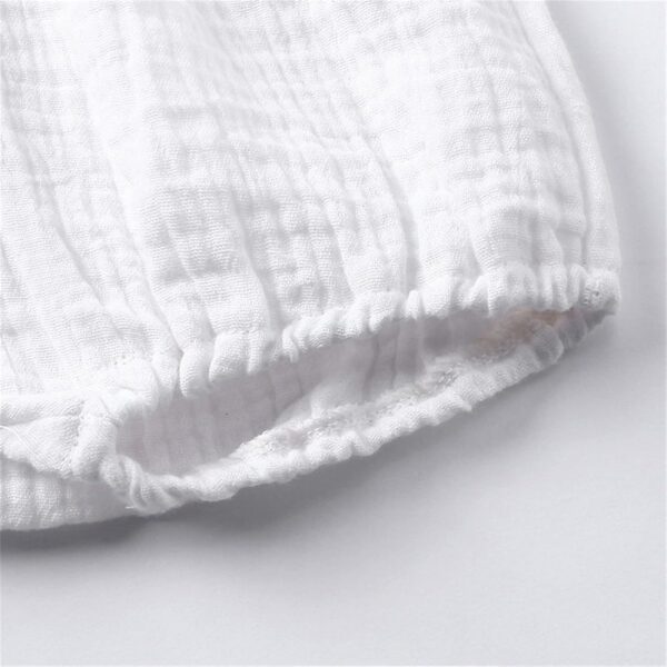 Toddler Baby Boys Girls Bloomers Shorts Kids Cute Solid Color Lightweight Breathable Cotton Linen Shorts Infant Baby Diaper Cover Summer Loose Harem Short Underwear - Image 2