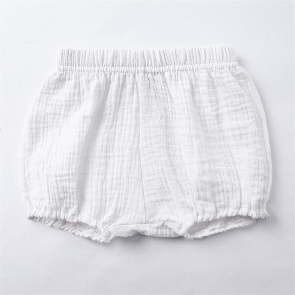 Toddler Baby Boys Girls Bloomers Shorts Kids Cute Solid Color Lightweight Breathable Cotton Linen Shorts Infant Baby Diaper Cover Summer Loose Harem Short Underwear - Image 6