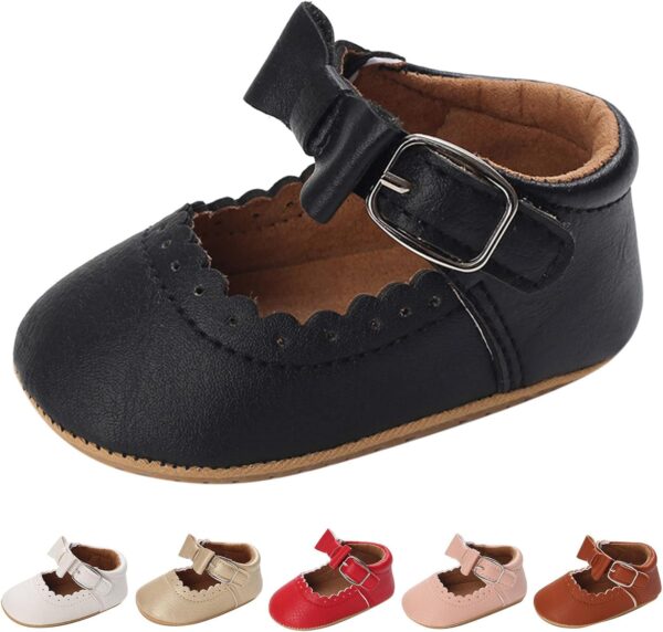 Spring and Summer Children Baby Toddler Shoes Boys and Girls Casual Shoes Flat Bottom Light Solid Color Bow Buckle Comfortable Born Shoes - Image 4