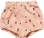 3 Pack of Little Baby Girls Boys Cotton Linen Blend Cute Bloomer Shorts - Image 2