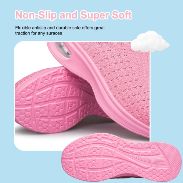 Boys Girls Trainers Toddlers Kids Sneakers Slip on Fitness Tennis Walking School Shoes for Toddler/Little Kid/Big Kid - Image 6