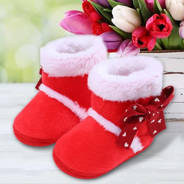 Infant Dress Shoes Boys Toddler Boys And Girls Plush Snow Booties Warming Shoes Baby Soft Boots Infant Baby Shoes Infant Shoes Boys - Image 2