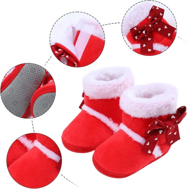 Infant Dress Shoes Boys Toddler Boys And Girls Plush Snow Booties Warming Shoes Baby Soft Boots Infant Baby Shoes Infant Shoes Boys - Image 3