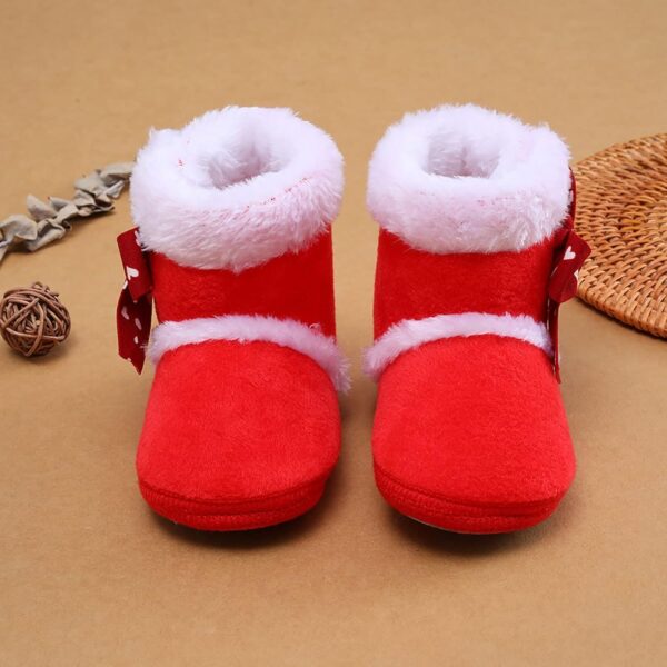 Infant Dress Shoes Boys Toddler Boys And Girls Plush Snow Booties Warming Shoes Baby Soft Boots Infant Baby Shoes Infant Shoes Boys - Image 4