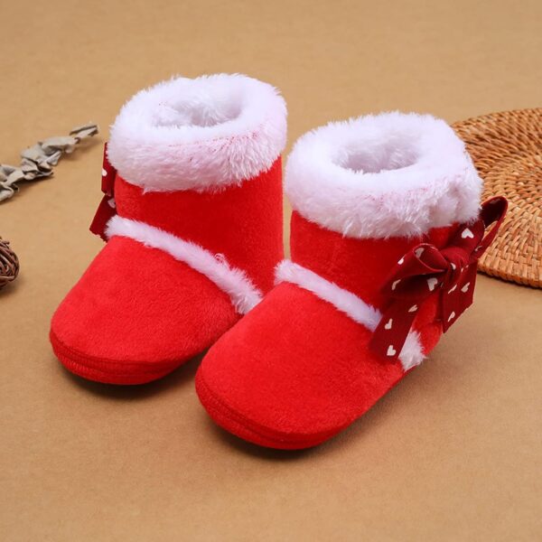 Infant Dress Shoes Boys Toddler Boys And Girls Plush Snow Booties Warming Shoes Baby Soft Boots Infant Baby Shoes Infant Shoes Boys - Image 5