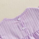 Baby Girl Summer Clothes 3D Flower Embroidery Smocked Tunic Top Casual Shorts Set 2Pcs Toddler Summer Outfit 9M-4Y - Image 4