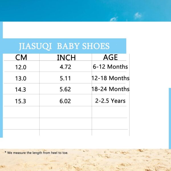 JIASUQI Baby Shoes for Baby Boys Girls First Walking Shoes Infant Non-Slip Breathable Trainers with Soft Rubber Sole Toddler Slip On Slippers Sneakers - Image 6