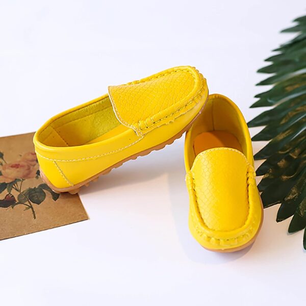Toddler Little Kid Boys Girls Soft Slip On Loafers Dress Flat Shoes Boat Shoes Leisure Shoes Baby Shoes Girls Shoes Casual Shoes Hiking Shoes Children's Shoes Single Shoes Baby Shoes, yellow, 2.5 - Image 8