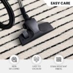 Livabliss Nairobi Geometric Rug - Scandi Area Rugs Living Room 150x213 cm, Dining, Kitchen - Neutral, Abstract Patterned Rugs, Boho Style, Easy Care Pile - Large Rug, Ivory, Black and Cream - Image 2