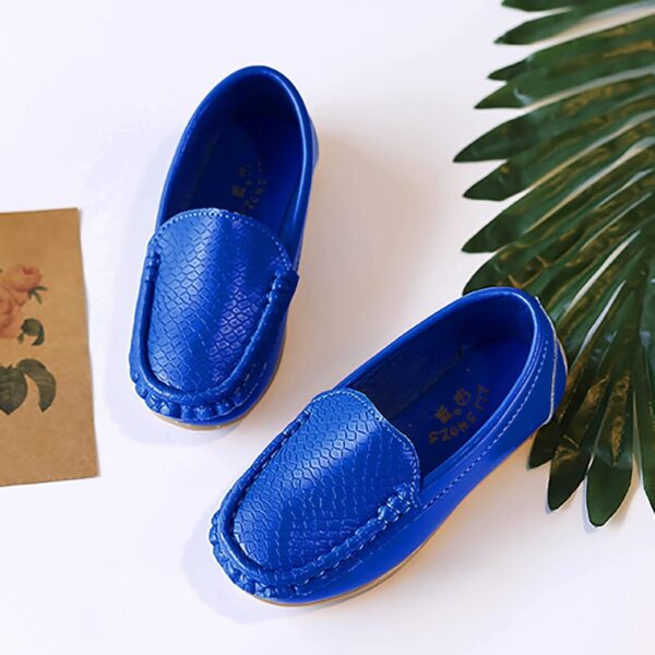 Toddler Little Kid Boys Girls Soft Slip On Loafers Dress Flat Shoes Boat Shoes Leisure Shoes Baby Shoes Girls Shoes Casual Shoes Hiking Shoes Children's Shoes Single Shoes Baby Shoes, blue, 33 - Image 4