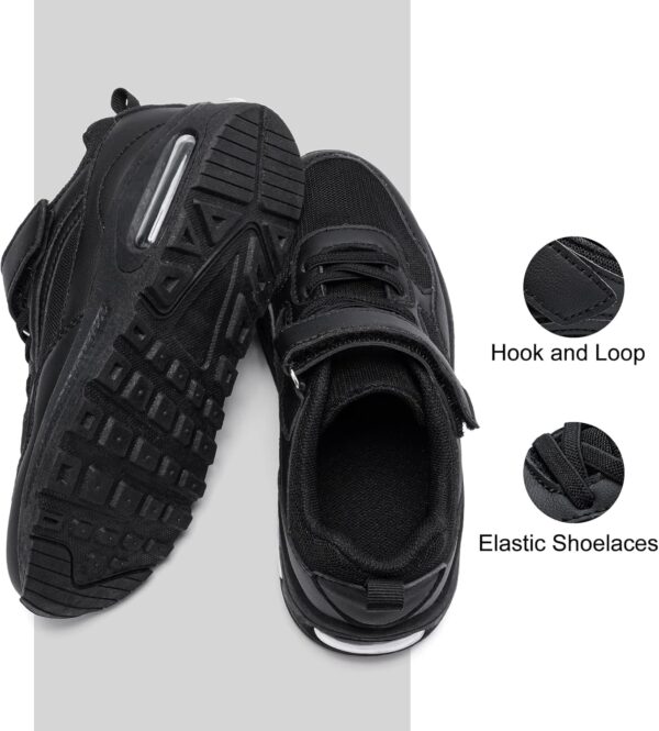 Kids Trainers Boys School Shoes Hoop and Loop Air Cushion Running Shoes - Image 2