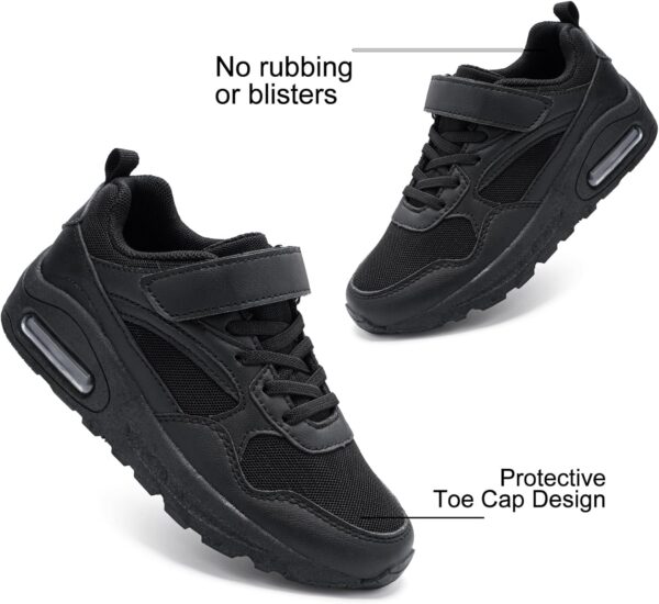 Kids Trainers Boys School Shoes Hoop and Loop Air Cushion Running Shoes - Image 7