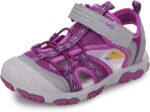 UOVO Boys Sandals Closed Toe Outdoor Sandals Trekking Hiking Sandals Athletic Summer Shoes Size 7 Toddler to 5 Big Kids
