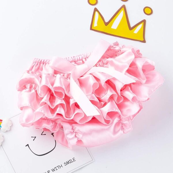 Toddler Baby Infant Girl Bowknot Ruffle Nappy Underwear Panty Loves Baby Girl - Image 2