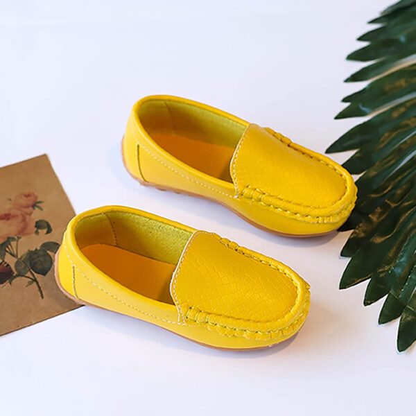 Toddler Little Kid Boys Girls Soft Slip On Loafers Dress Flat Shoes Boat Shoes Leisure Shoes Baby Shoes Girls Shoes Casual Shoes Hiking Shoes Children's Shoes Single Shoes Baby Shoes, yellow, 21 - Image 5