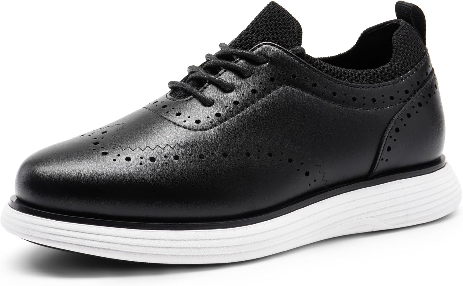1745330131_717f5-NEuvL._AC_SL1500_.jpg Bruno Marc Boy's Comfy MaxFlex Dress Sneakers Fashion Oxfords Casual Wingtip Brogue Shoes - Image 1