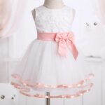 Baby Girls Floral Embroidered Flower Dress Wedding Pageant Christening Party Dress with Bloomers Outfit - Image 3