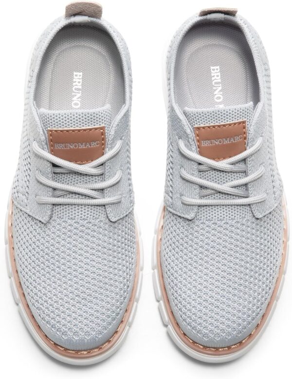 Bruno Marc Boys' Lightweight Mesh Sneakers Fashion Lace-Up Casual/Business Oxford Comfortable School Shoe for Kids - Image 3