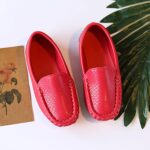 Toddler Little Kid Boys Girls Soft Slip On Loafers Dress Flat Shoes Boat Shoes Leisure Shoes Baby Shoes Girls Shoes Casual Shoes Hiking Shoes Children's Shoes Single Shoes Baby Shoes, red, 32 - Image 6