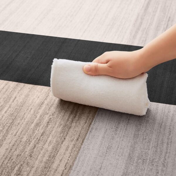 Hafaa Area Rugs for Bedroom - Printed Rugs Living Room 80x150 Cm Modern Floor Carpet Geometric style Durable Soft Touchm Classic Rug Easy to Clean (Milo Neutral) - Image 3