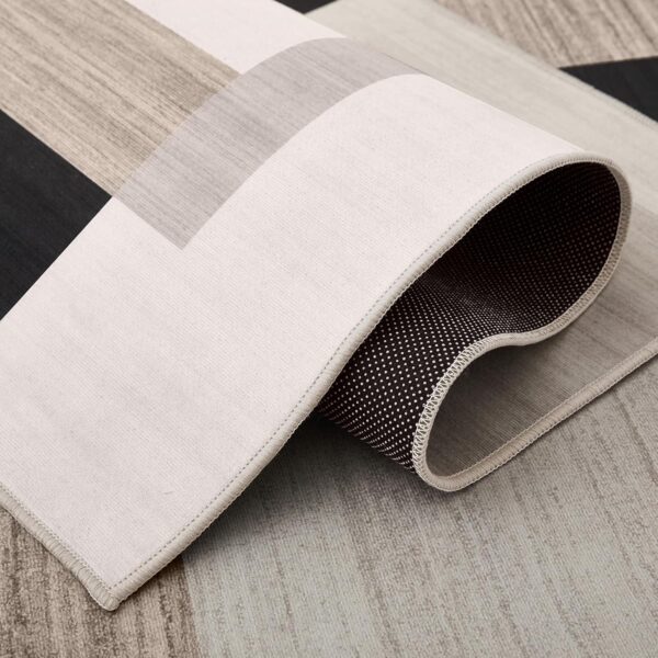 Hafaa Area Rugs for Bedroom - Printed Rugs Living Room 80x150 Cm Modern Floor Carpet Geometric style Durable Soft Touchm Classic Rug Easy to Clean (Milo Neutral) - Image 5