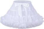 LACOFIA Girl's Tutu Skirt Toddler Ruffle Layered Tulle Skirt Princess Tutu Pettiskirt Party Dance Bubble Mini Skirt (0-10 Years)