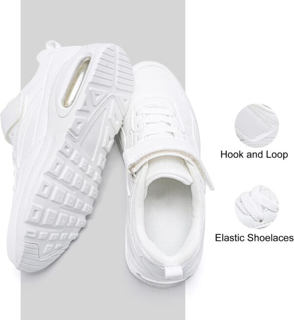 Kids Trainers Boys School Shoes Hoop and Loop Air Cushion Running Shoes - Image 2