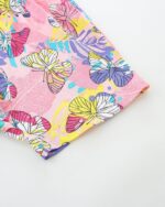 Toddler Girls Summer Short Outfits Clothes Set Kids Unicorn Bunny Animal Print Short Sleeve Cotton T-Shirt Dresses Tops and Shorts 2 Piece Crewneck Sleeveless Clothing Set Age 1-7 Years Old - Image 3