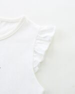 Toddler Girls Summer Short Outfits Clothes Set Kids Unicorn Bunny Animal Print Short Sleeve Cotton T-Shirt Dresses Tops and Shorts 2 Piece Crewneck Sleeveless Clothing Set Age 1-7 Years Old - Image 4