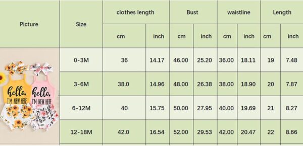 Newborn Baby Girl Summer Clothes Sleeveless Romper Bodysuit + Floral Bloomers Short + Headband Infant 3Pcs Outfit - Image 7