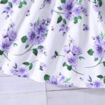 Kids Toddler Girls Dress with Cardigan 2 Piece Outfits Set Floral Sleeveless Dress and Long Sleeve Ruffled Cardigan Bolero Shrug Coat - Image 6