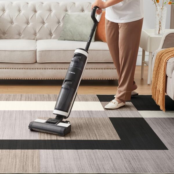 Hafaa Area Rugs Living Room - Printed Rugs for Bedroom 60x110 Cm Non Shedding Modern Floor Carpet Soft Touch Geometric Style Classic Small Rug (Milo Neutral) - Image 4