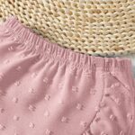 QUNERY Toddler Baby Girl Clothes Ruffle Sleeve Tops Swiss Dot Skirt Infant Summer Outfits - Image 5