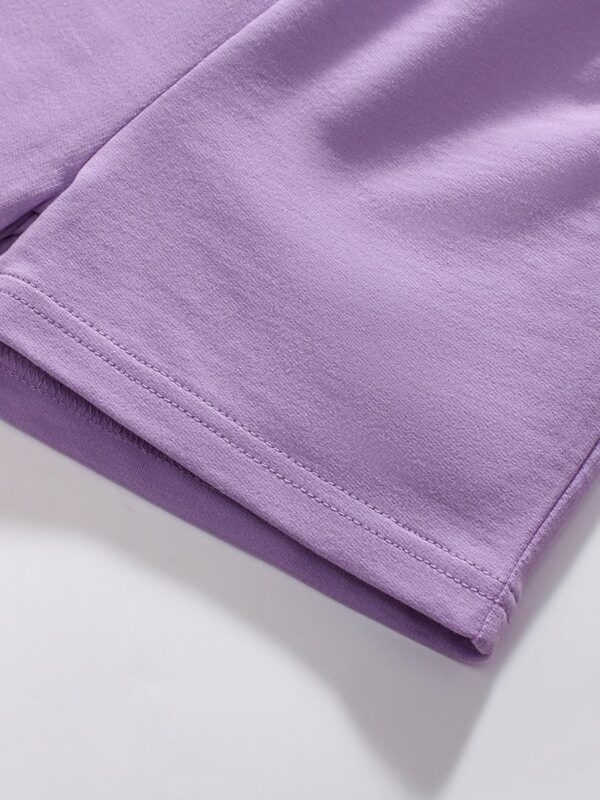 TCWWBB Toddler Girls Summer Short Outfits Clothes Set Kids Unicorn Bunny Animal Print Short Sleeve Cotton T-Shirt Dresses Tops and Shorts 2 Piece Crewneck Sleeveless Clothing Set Age 1-7 Years Old - Image 7