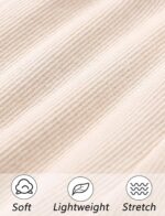 FEOYA Kids Girls Flare Pants Cotton Stretchy Tights Elastic Waist Ruffle Leggings Toddler Casual Bell Bottoms Trousers for 1-8 Years - Image 2