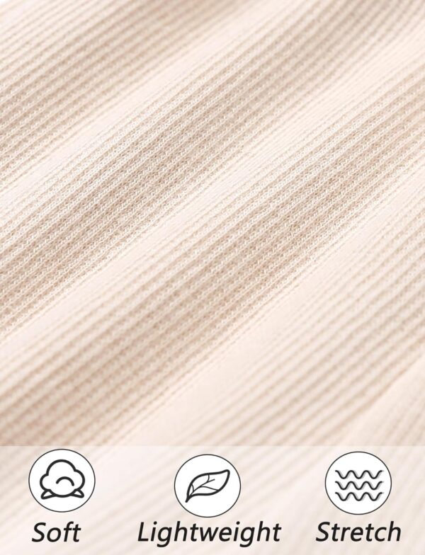 FEOYA Kids Girls Flare Pants Cotton Stretchy Tights Elastic Waist Ruffle Leggings Toddler Casual Bell Bottoms Trousers for 1-8 Years - Image 2