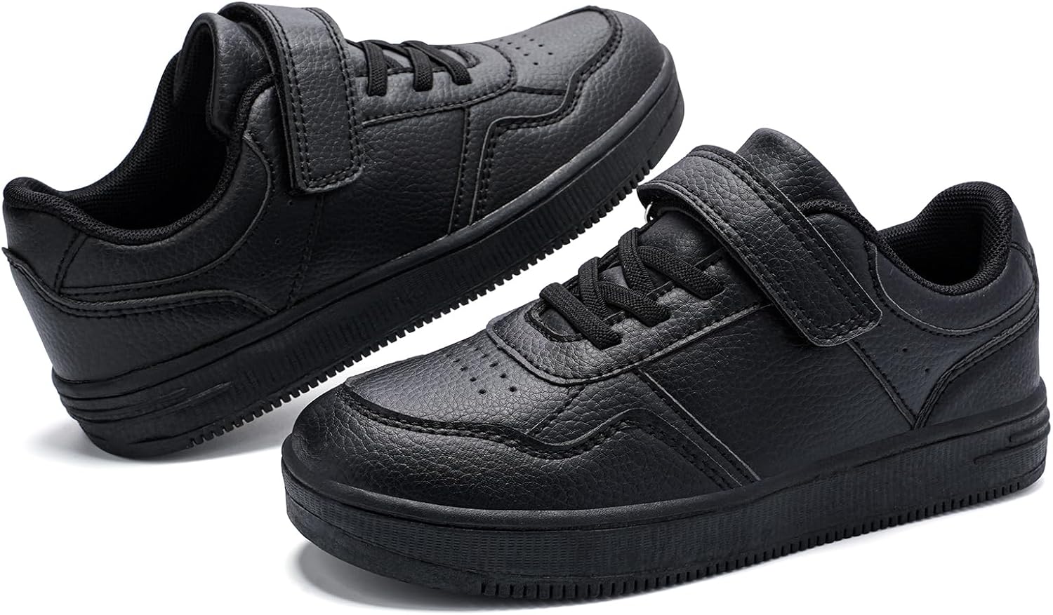 1745623632_71ggmuntDGL._AC_SL1500_.jpg Kids Trainers Boys School Shoes Hoop and Loop Comfortable Girl Sneakers - Image 1