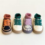 Canvas Shoes Kids 28, Children's Shoes Sports Shoes Girls Boys Walking Shoes Single Shoes Summer Non-Slip Indoor Shoes Leisure Shoes Comfortable Casual Children's Shoes Loafer, black, 24 - Image 6