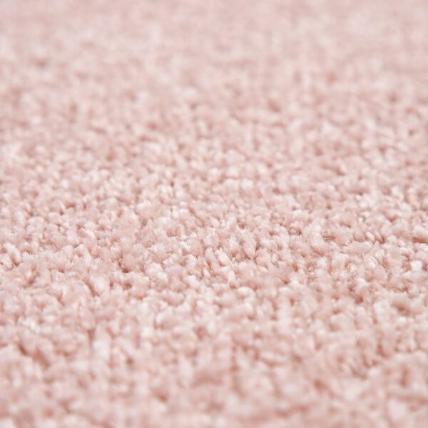 Living Room Rug Plain Simple And Modern Short-Pile, Various Sizes and colours, Size:Ø 160 cm round, Colour:Pink - Image 4