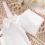 Baby Girl Clothes Set Spaghetti Strap Romper ＋ Flared Pants ＋ Headband Boho Summer Outfit Newborn - Image 5