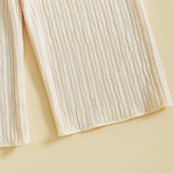 Baby Girl Summer Outfits Toddler Crochet Ruffle Sleeveless Camisole Tops Pants Set Kids Fashion Clothes Sets - Image 6